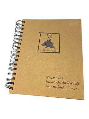 JOURNAL Me A Personal Journal Write It Down Series Kraft Hard Cover Coil Bound